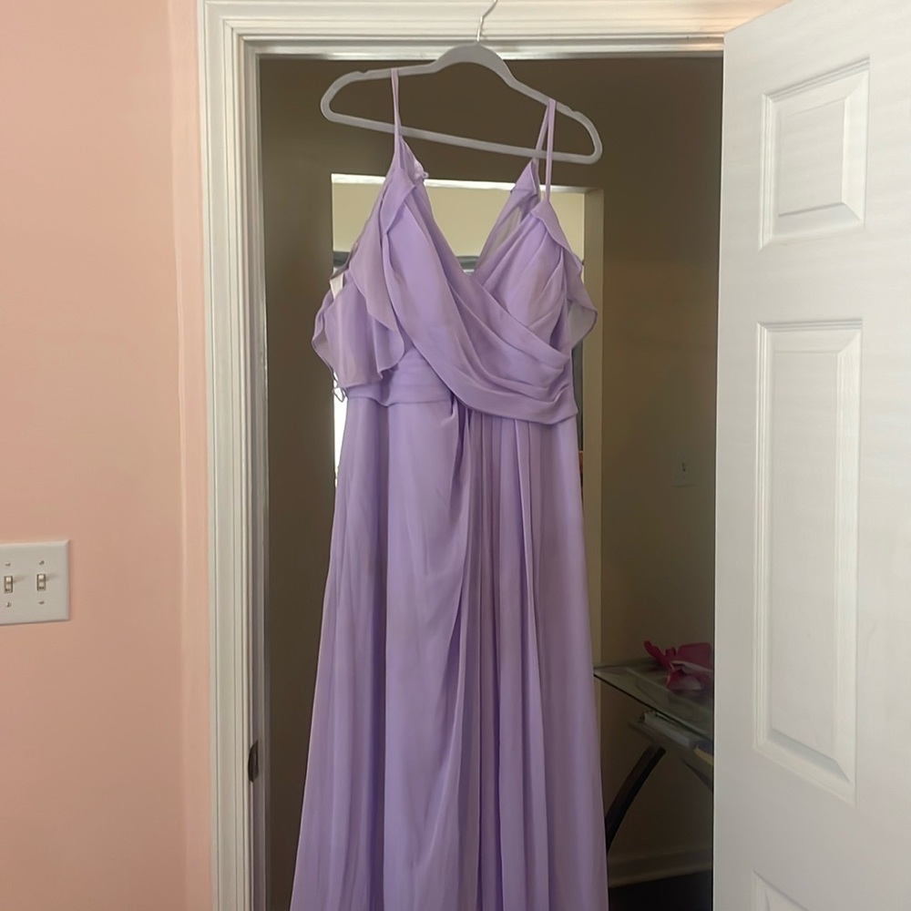 Lilac bridesmaid dress